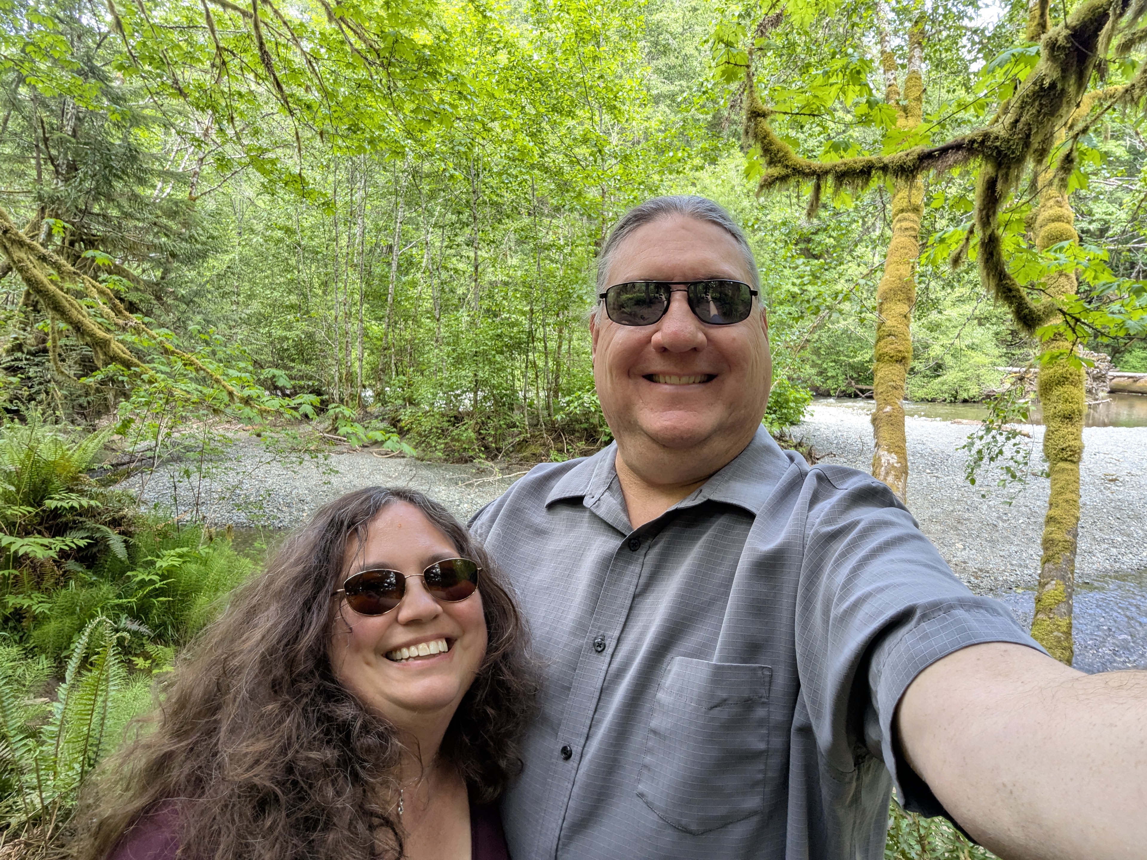 Birthday Trip to Canada, Cathedral Grove, Vancouver Island, Kari Sanders, Michael Sanders